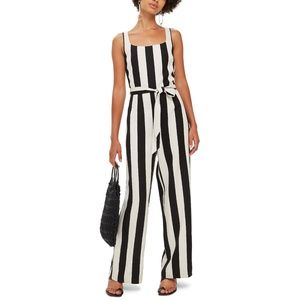 TOPSHOP Humbug Striped Jumpsuit